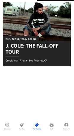 J Cole concert tickets