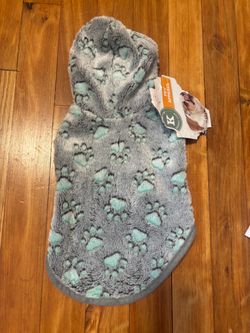 Kennel Club Dog Hoodie Fleece Paw Print