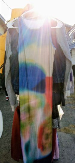 Ankle length tie dye dress
