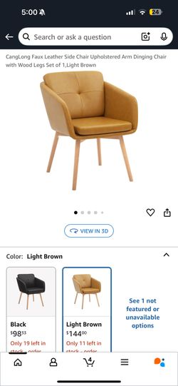 Brown Leather Single Chair CangLong