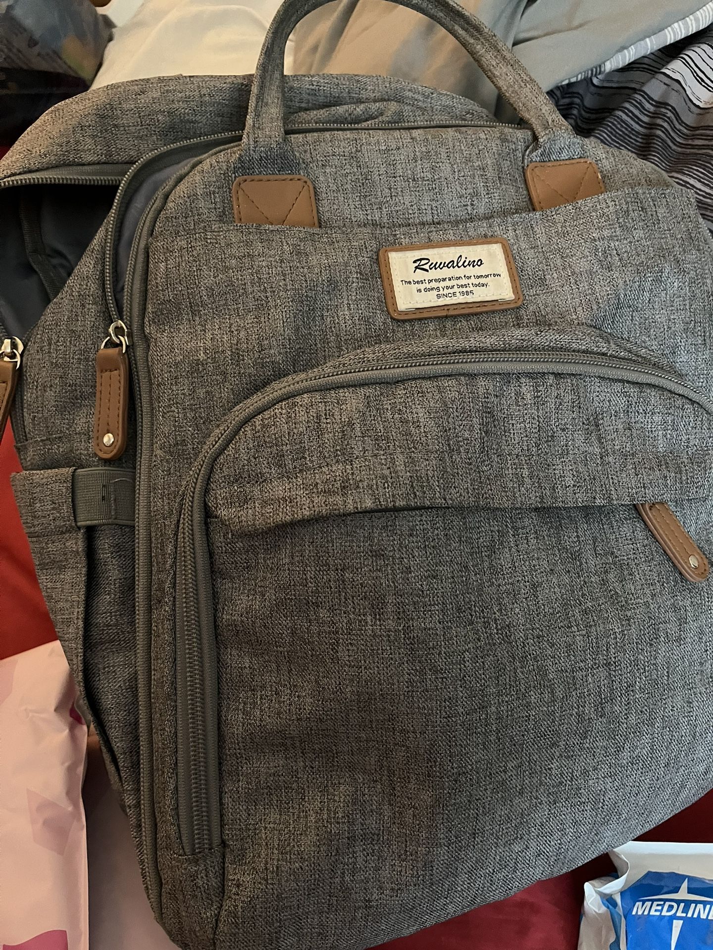 Post Partum Supples With Diaper Bag