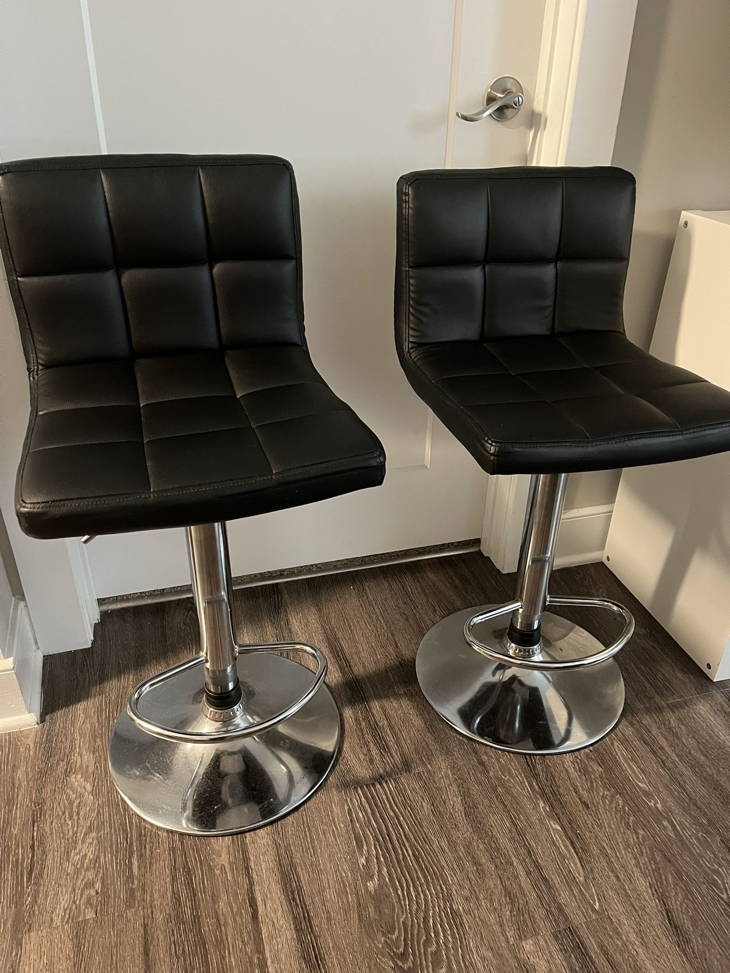 Two Adjustable Bar Stools