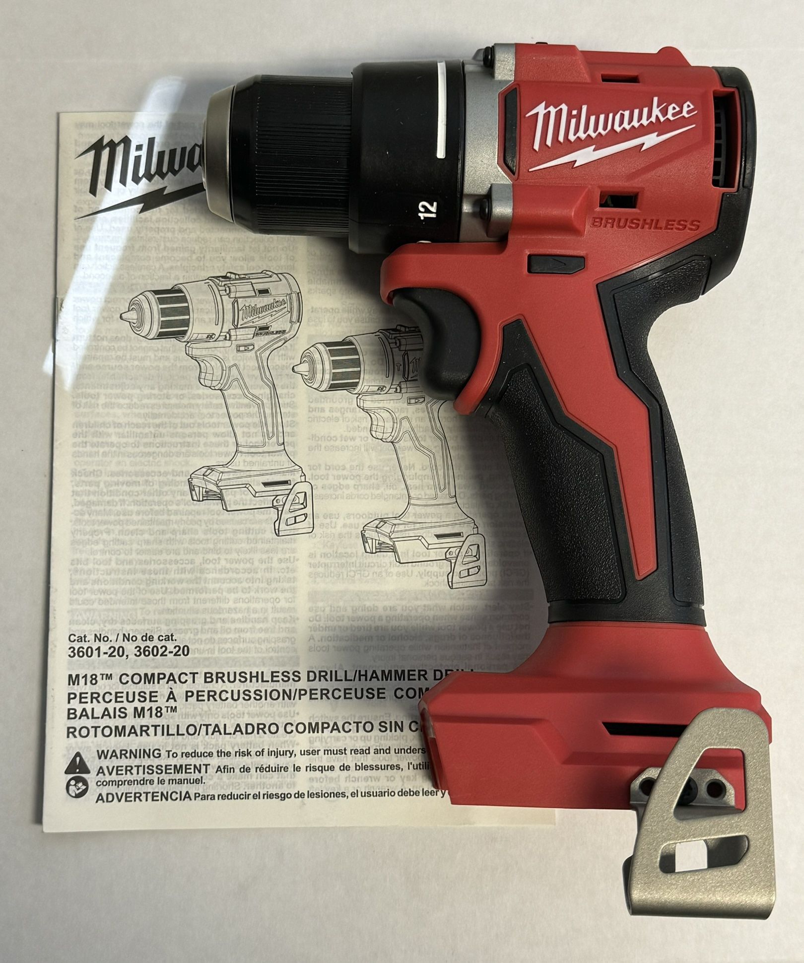 Milwaukee 3601-20 Brushless 1/2” Compact Drill/Driver (Tool Only)