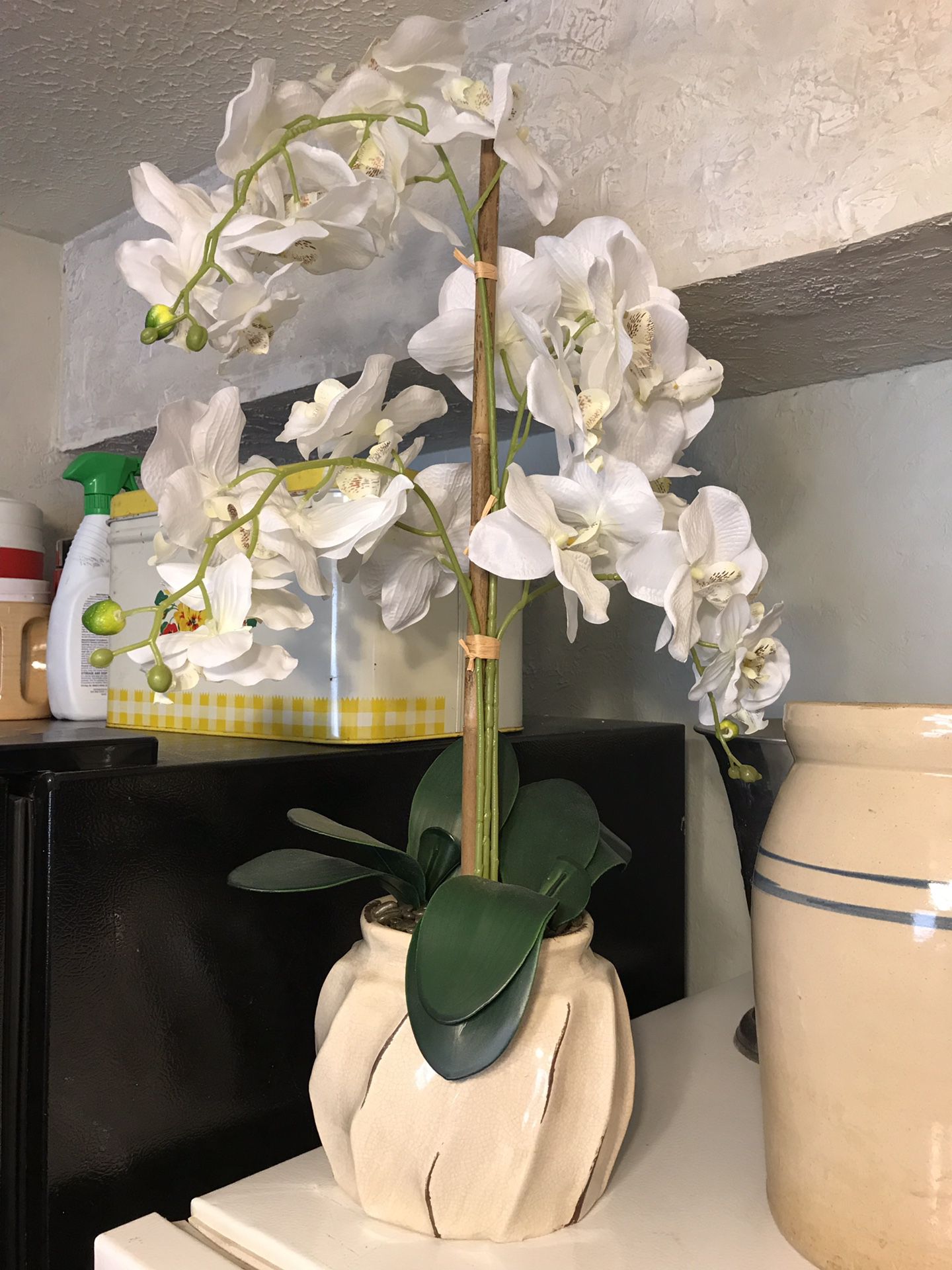 Artificial Orchid flower pot plant
