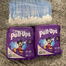 Huggies Pull Ups Lot If 2-3t And 4-5t