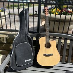 New NWT Donner Acoustic Guitar with Gig Bag *retails $170. pickup only Durm 27705