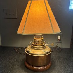 Antique Chinese Oil Can Table Lamp