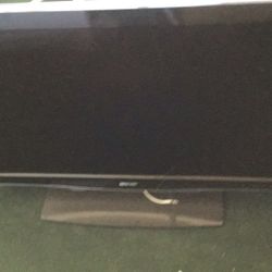 46” SHARP AQUOS LCD STEREO FLAT SCREEN TV WITH REMOTE   $75