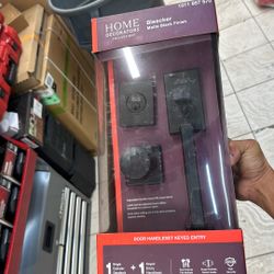 Lock set Bleecker Matte Black Finish 