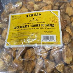 30 0z Bag Of dog food, duck hearts