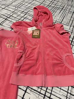 Juicy Couture Pink Velour Tracksuit Set