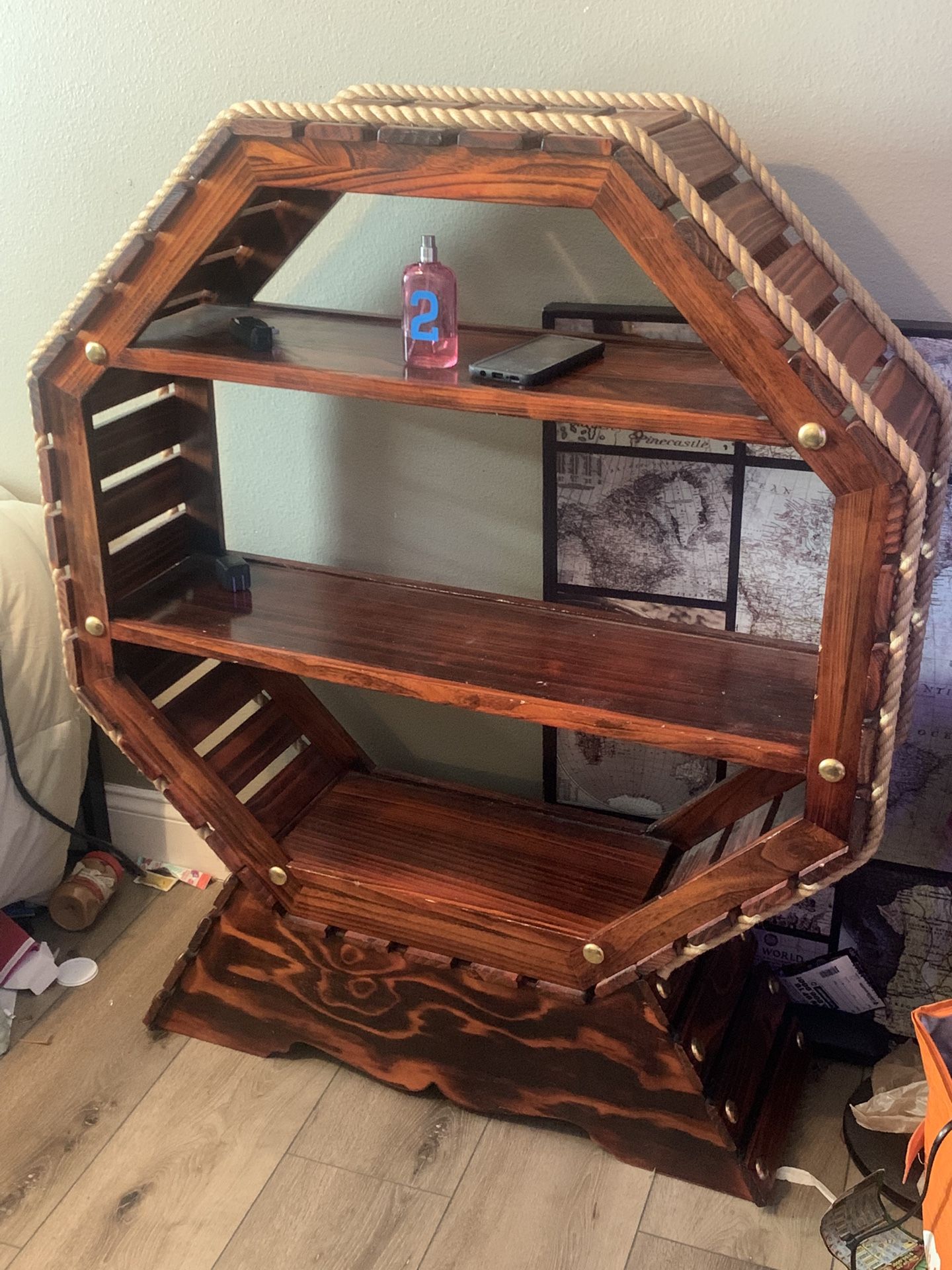 Octagonal Display Shelf