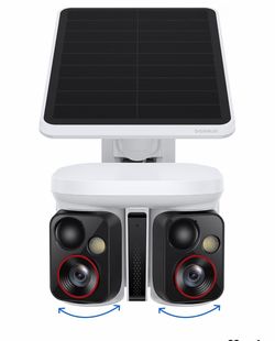 Baseus X1 Pro 3K Dual-Lens AI Solar Camera Outdoor Wireless, No Monthly Fee