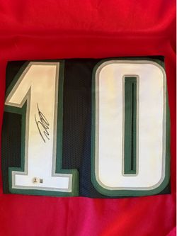 Philadelphia Eagles DeSean Jackson Autographed Pro Style Black Jersey BAS COA