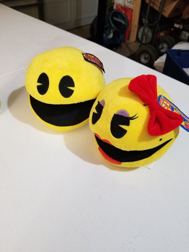 Mr. And Ms. Pac-man Plush