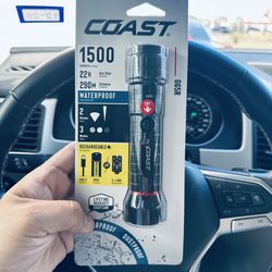 Coast 1500 lumens rechargeable flash light