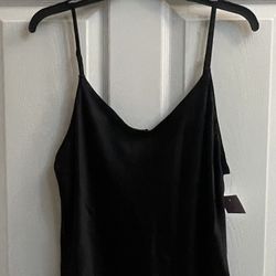 Brand New Black Satin Cami Size l Juniors 
