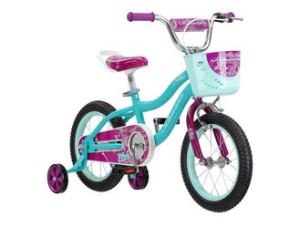 Schwinn elm bicycle with training wheels and basket