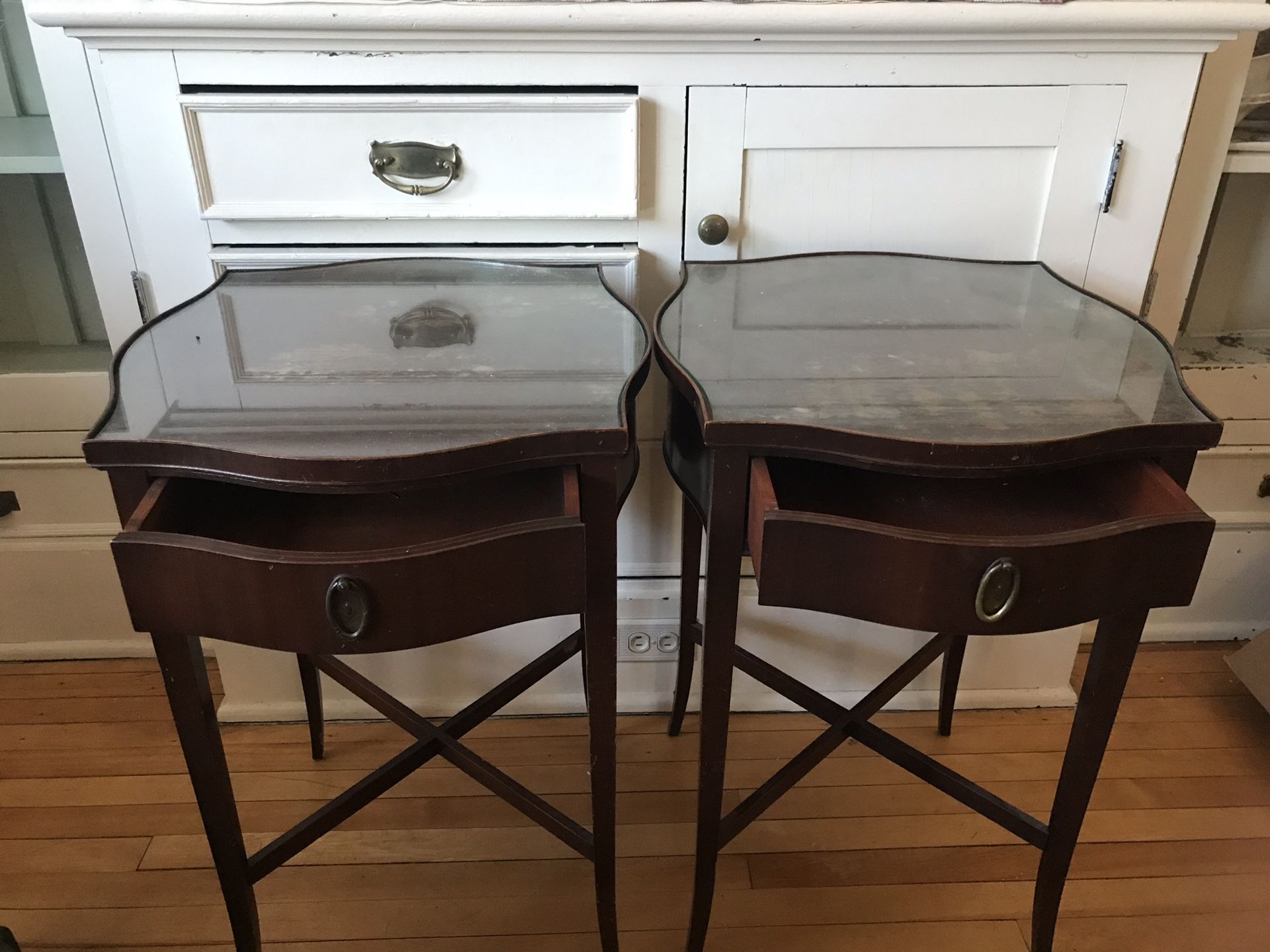 Vintage Mahogany End Tables