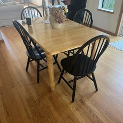 Dining Set: Table And 6 Chairs 