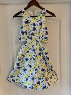 Zara Short Floral Dress Size Small