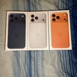 iPhone 17 Pro Max 1TB Brand New /unlocked /under Retail 1200 Cash 1 Of Each Color 