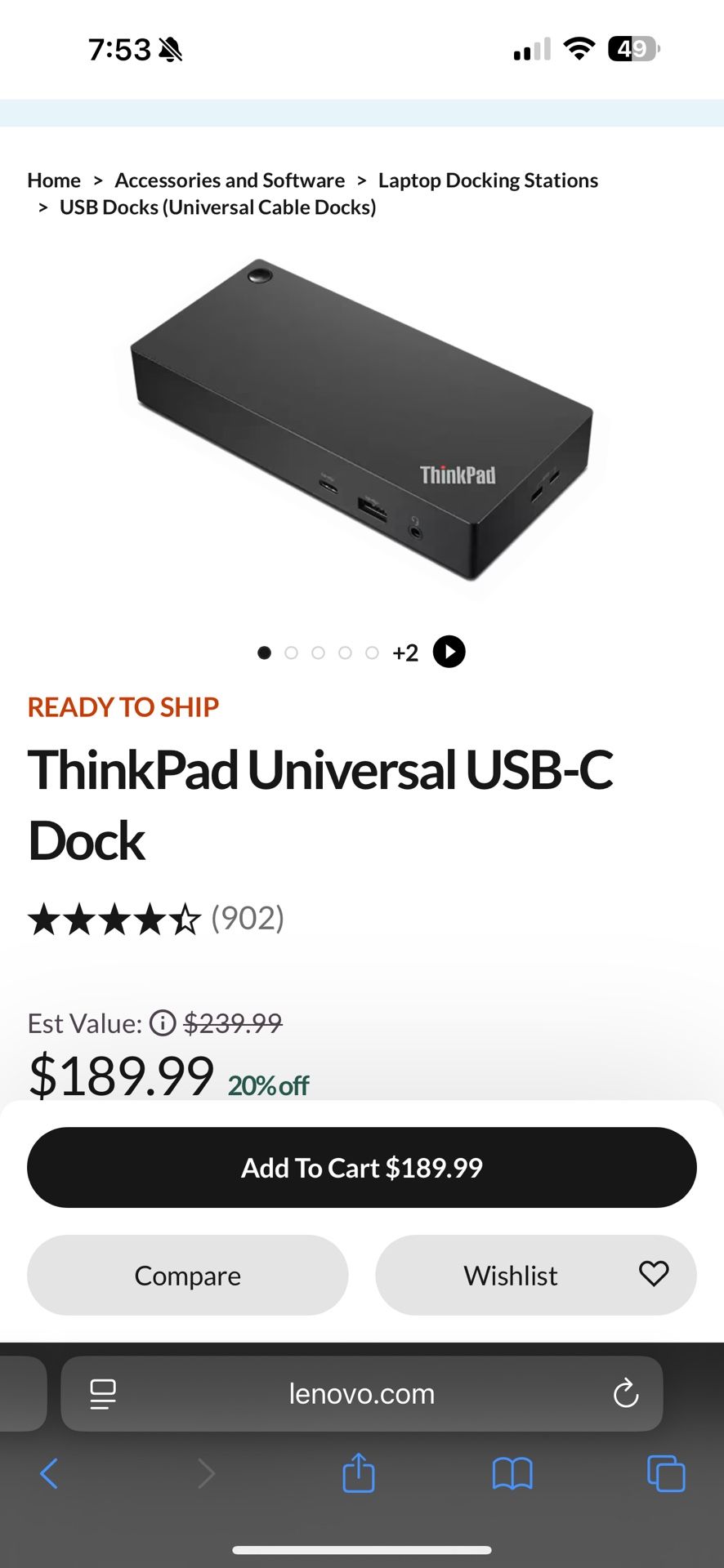 Lenovo Docking Station