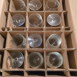 Set of 12 (6 red, 6 white) Wine Glasses Brand New