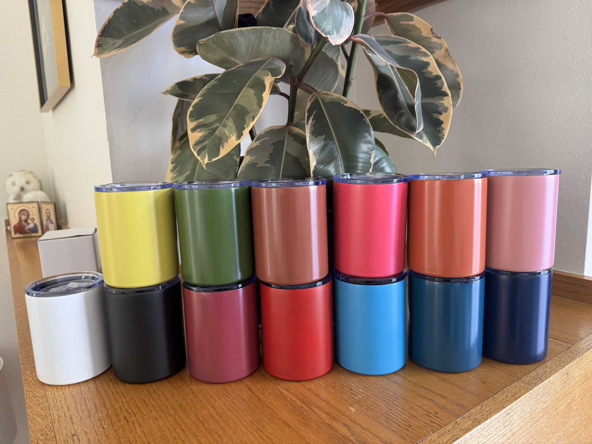 Stainless Steel Insulated Coffee Mug Bulk with Lids, 12oz Vacuum Insulated Double Wall Travel Mug for Hot and Cold Drinks Home Office Car, 13 Colors