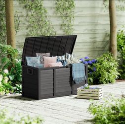 Brand new Storage Deck Box 75 Gallon Storage Box Outdoor Storage Box Gardening Deck Box Deck Storage