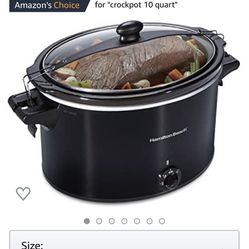 Hamilton beach slow cooker(used once)