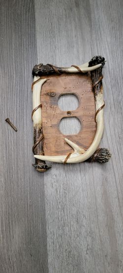 Rustic Antler Outlet Wall Plate Cover