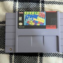 SNES- Super Nintendo- Tetris Attack - !! WORKS !! 