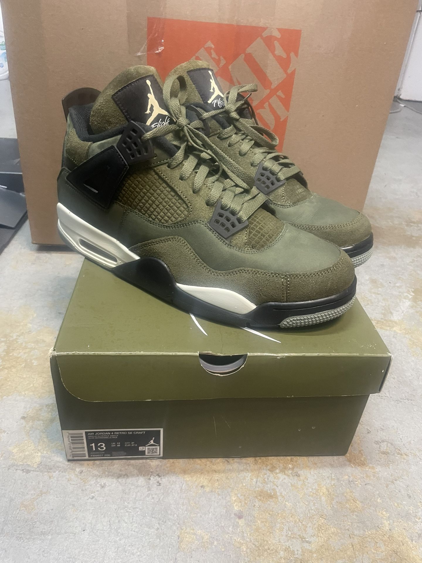 Jordan 4 Craft Olive Size 13