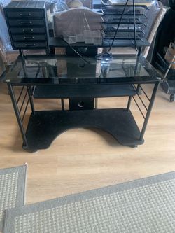Desk -Glass top