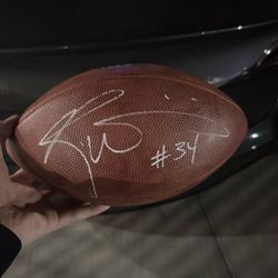 Ricky Williams Signed Football