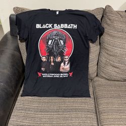 Size Large, Black Sabbath, World Tour, Hollywood Bowl T-Shirt.