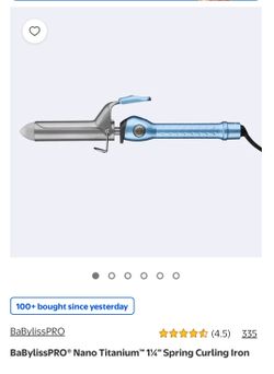 BaBylissPRO® Nano Titanium™ 1¼" Spring Curling Iron
