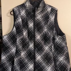 Lane Bryant Reversible Puffer Vest Jacket