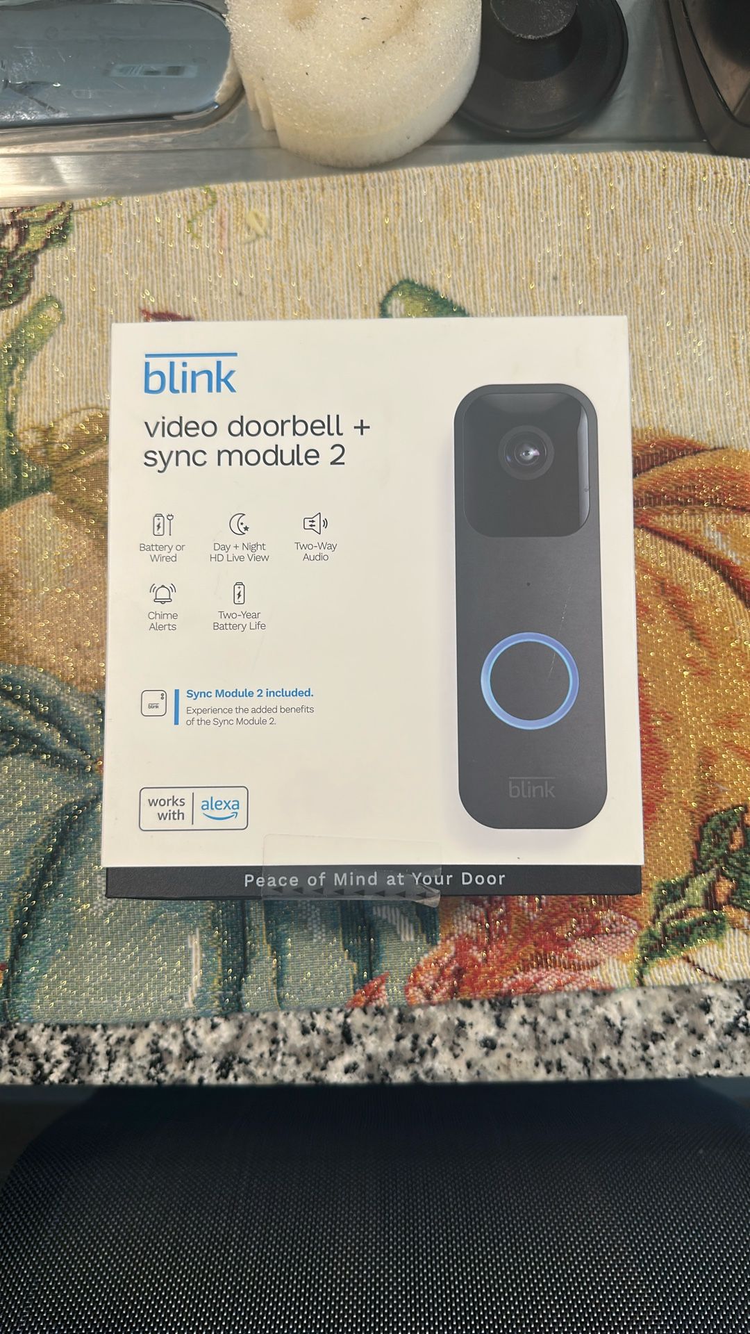 Blink video doorbell + sync module 2