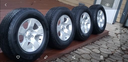 2023 Dodge Ram 80% TIRES 6x139.7Rims compatible with Chevy and GMC, 6 lugs