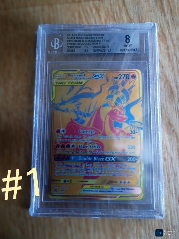 5 Graded Pokemon Cards And 1 Sword And Shield Etb Sealed 