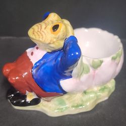Vintage Fine Bone China Frog Egg Cup Elisabethan Staffordshire 