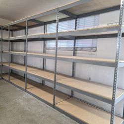 Garage Storage Rack Shelves 48 in W x 24 in D Boltless 5 Tier Shelving Similar To Uline Delivery Available