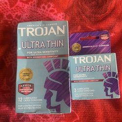 Trojan Ultra Thin 12 pack and 3 Pack 