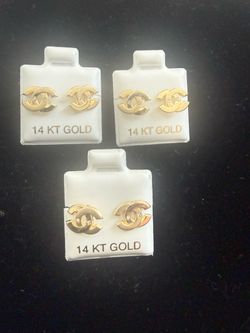 14 karat gold earrings