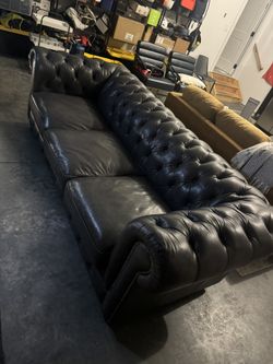 Leather Charleston Couch 