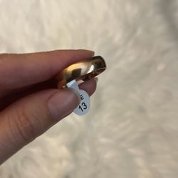 Wedding Band Size 13 Stainless Steel 