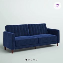 81.5in Velvet Sofa - Convertible Sleeper 