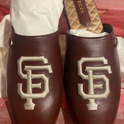 Gucci: SF Giants GG Logo Slippers